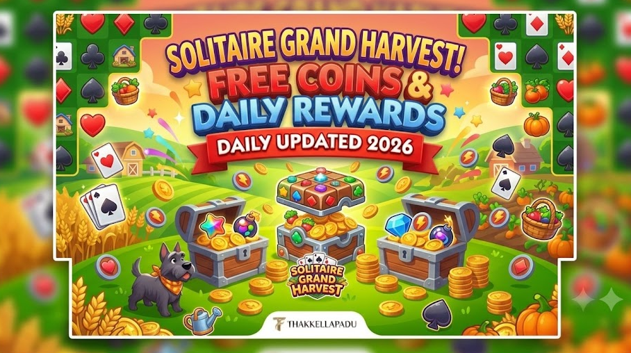 Solitaire Grand Harvest Free Coins and Crop Rewards