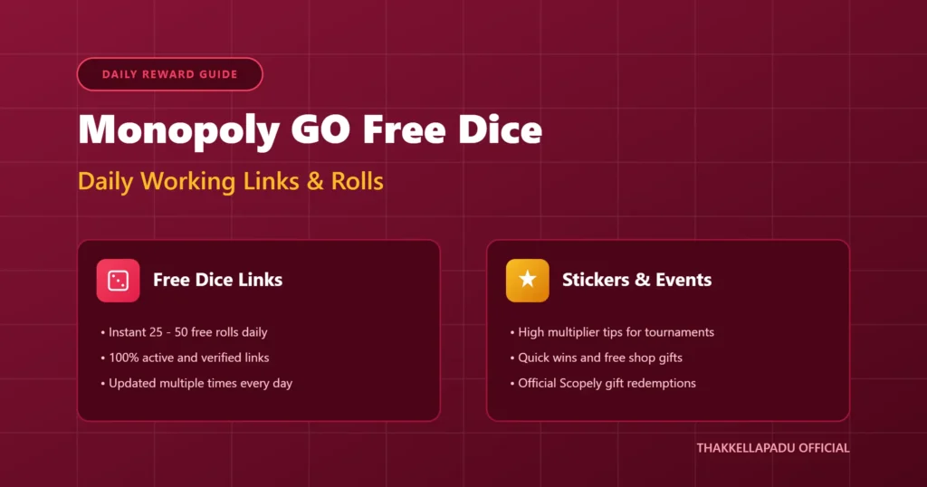 free dice rolls in monopoly go